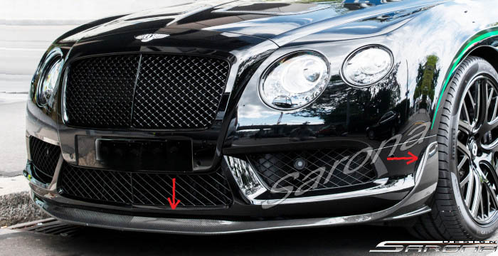 Custom Bentley GT  Coupe Front Add-on Lip (2016 - 2017) - $1950.00 (Part #BT-013-FA)